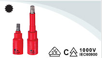 VDE Triple Square Bits Sockets VDE Hex Bits Socket