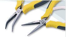 Long Bent Nose Pliers with POM spring